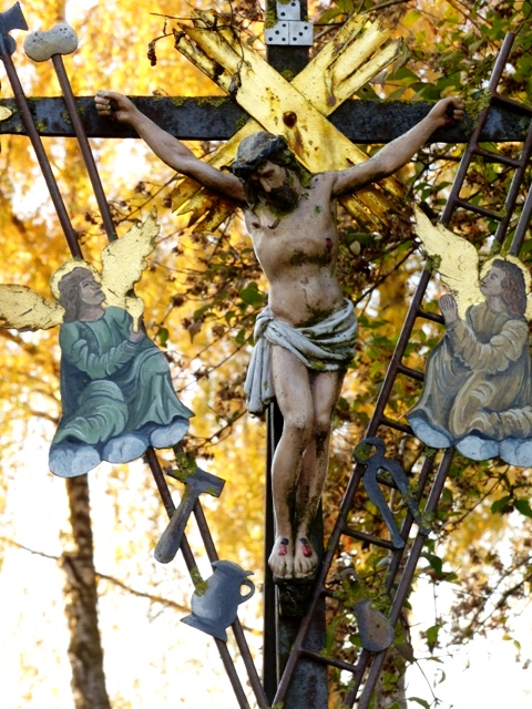 Ankenreute, Arma-Christi-Kreuz, Detail