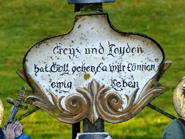 Ankenreute, Arma-Christi-Kreuz, Detail