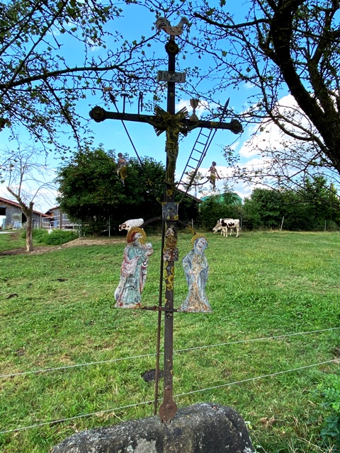 Ankenreute, Bad Waldsee, Arma-Christi-Kreuz, verwittert