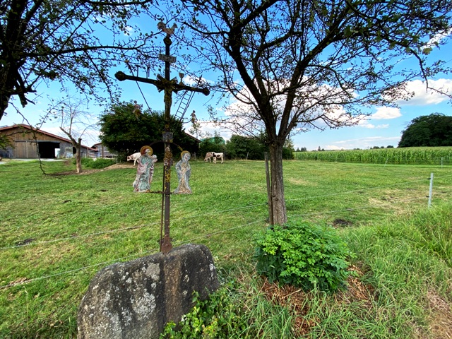 Ankenreute, Bad Waldsee, Arma-Christi-Kreuz, verwittert