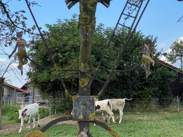 Ankenreute, Bad Waldsee, Arma-Christi-Kreuz, verwittert