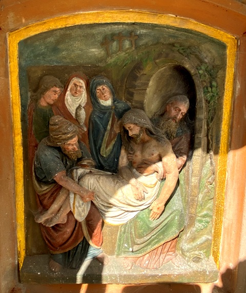 Kreuzweg auf dem Baindter Friedhof