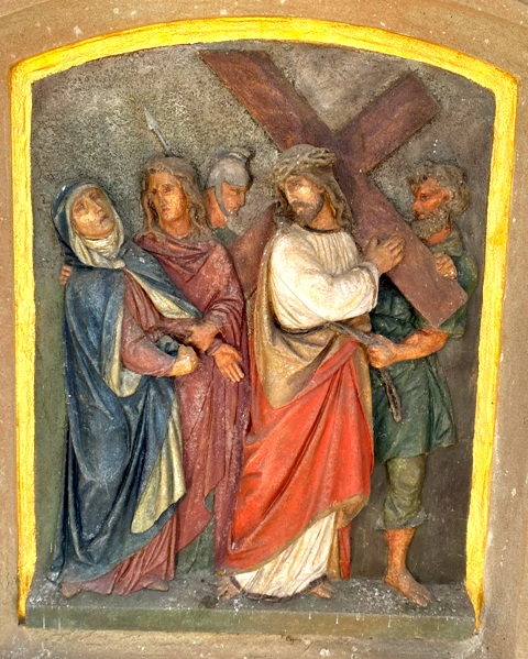 Kreuzweg auf dem Baindter Friedhof