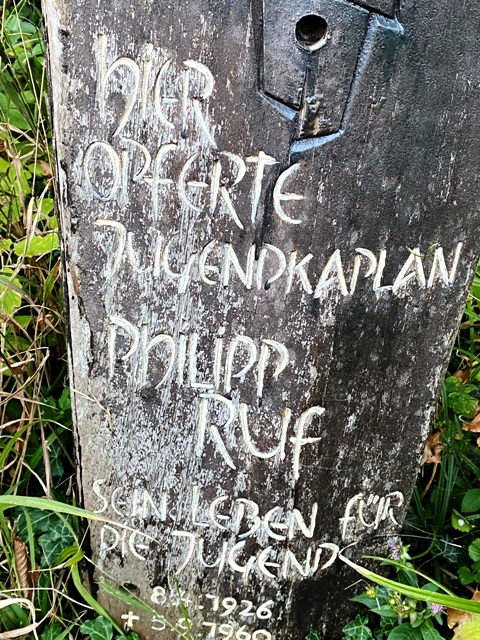 Stele fr Philipp Ruf an der L 314