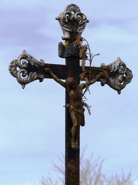 Wegkreuz, Ortsausgang, Richtung Wald (Detail)