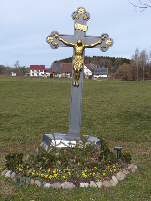 Wegkreuz, Strae Richtung Bad Waldsee, bei Oberstocken