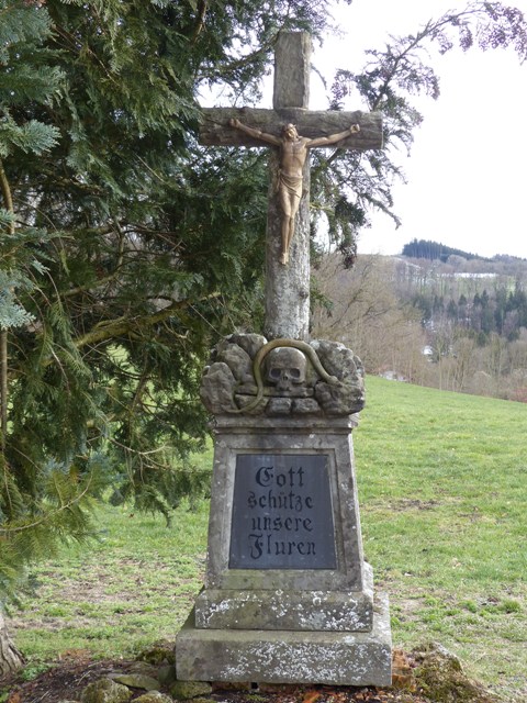 Bergatreute, Obergiras, Wegkreuz