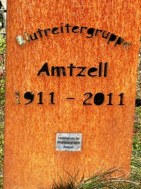 Wegzeichen Blutreitergruppe Amtzell