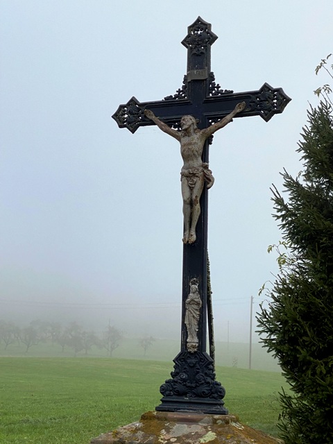 Wegkreuz Bodnegg mit Stogebet um gutes Wetter