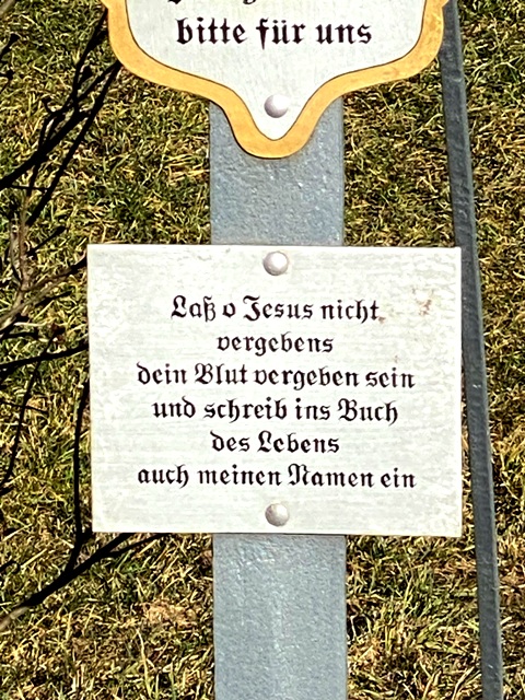 Wegkreuz nach Hannober Richtung Kofeld