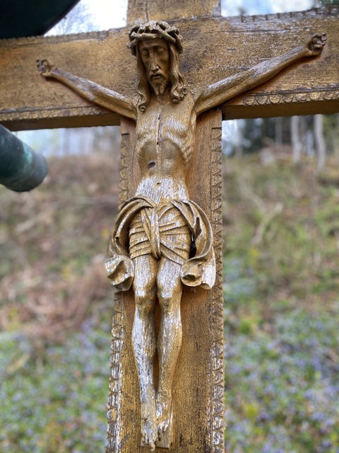 Erinnerungskreuz an 2 Unflle in Rosenharz