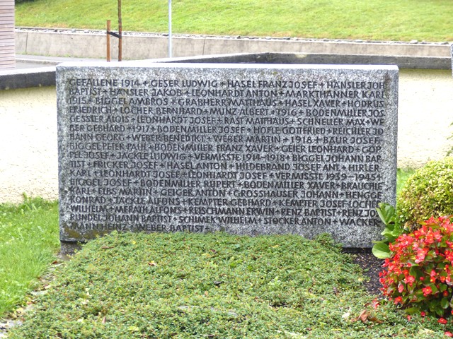 Ehrenmal fr die Opfer der Kriege Deuchelried