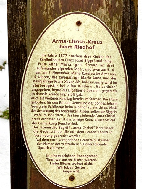 Deuchelried, Arma-Christi-Kreuz