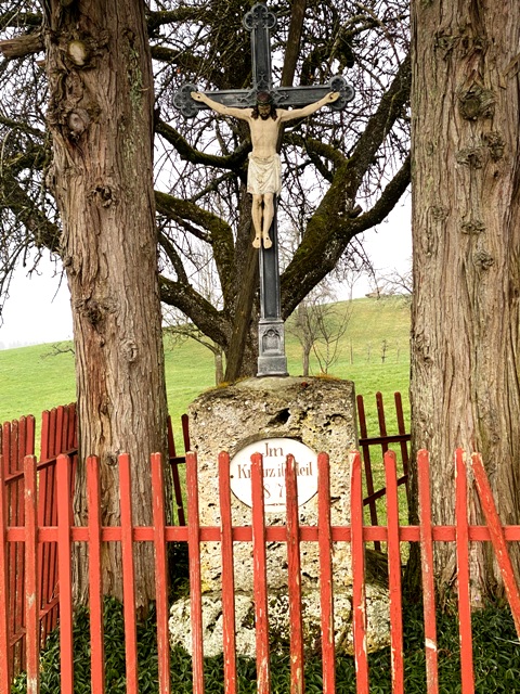 Deuchelried, Wegkreuz, Rckenberg