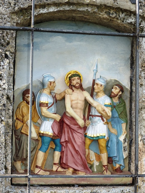 Eintrnen, Station 10, Jesus wird der Kleider beraubt