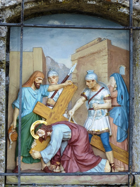 Eintrnen, Station 3, erster Sturz Jesu