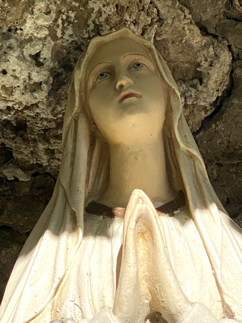 Lourdesgrotte auf dem frheren Friedhof in Fleischwangen