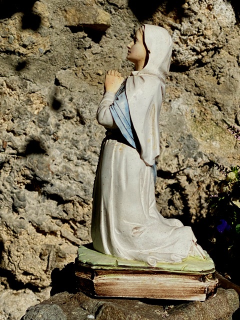 Lourdesgrotte auf dem frheren Friedhof in Fleischwangen