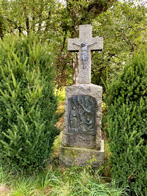 Wegkreuz Haisterkirch mit Fugelbild