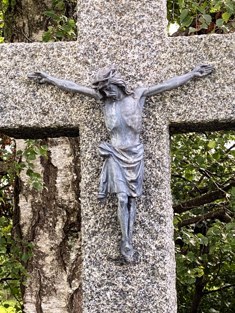 Wegkreuz Haisterkirch mit Fugelbild