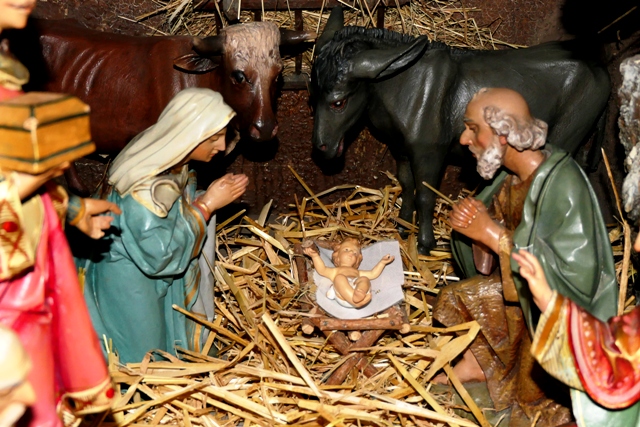 Krippe in der Pfarrkirche Mari Geburt in Mochenwangen