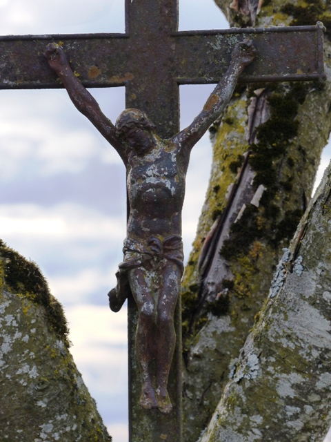 Wegkreuz, Strae von Engetweiler nach Sommers, Detail