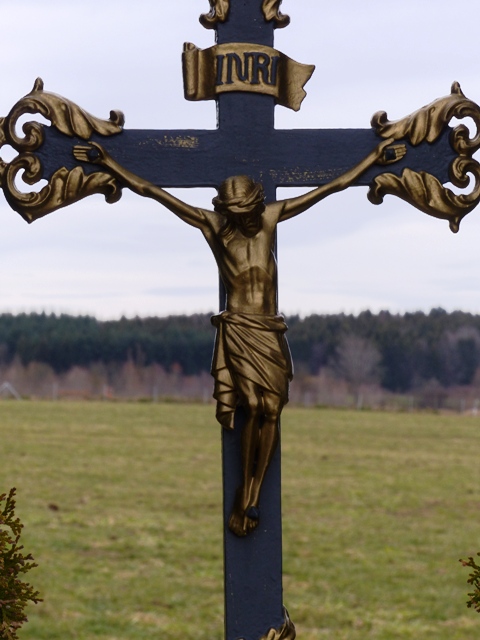 Feldkreuz Molpertshaus Richtung Kiesgruben, Detail