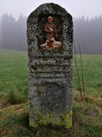 Bildstock an der Strae von Molpertshaus nach Binzen, Franziskus