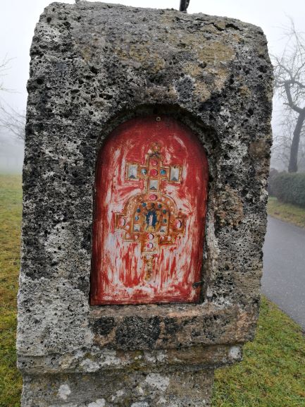 Bildstock bei Berg, Wolfegg, Hlg.-Blut-Reliquie