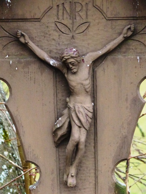 Wegkreuz, oberhalb von Rtenbach, Richtung Boschen (Detail)