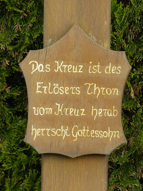 Rtenbach, Wegkreuz Richtung Staig, Detai