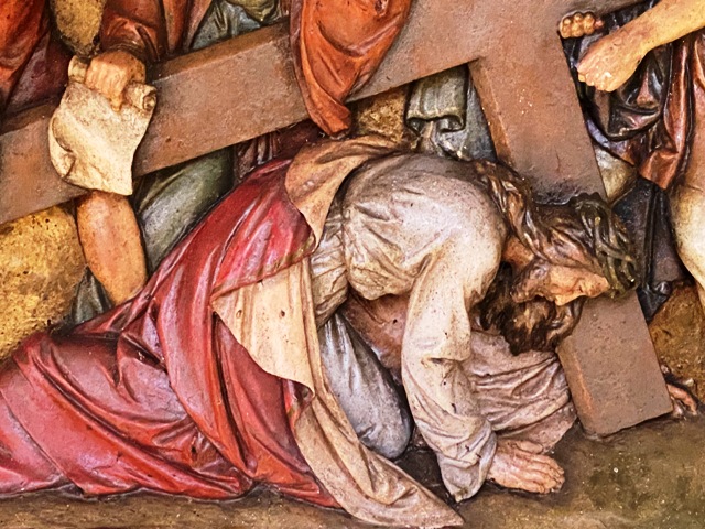 Kreuzweg Ummendorf, Station 7 , Detail