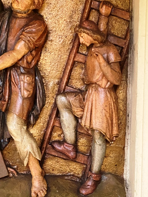 Kreuzweg Ummendorf, Station 7 , Detail