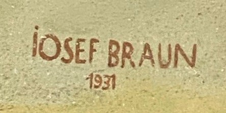 Josef Braun, Signatur 1931