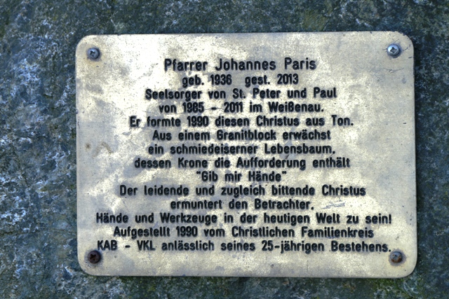Wegkreuz "Gib mir Hnde"