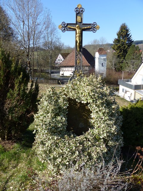 Wegkreuz, Kirchweg nach Wassers