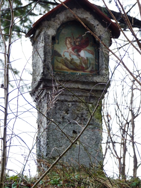 Tuffsteinbildstock, Grund, St. Georg